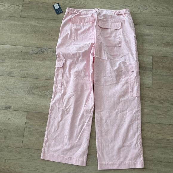 Universal Thread Cotton‎ Spandex PINK High-Rise Cargo Pants Women's 16 NEW - Picture 10 of 15